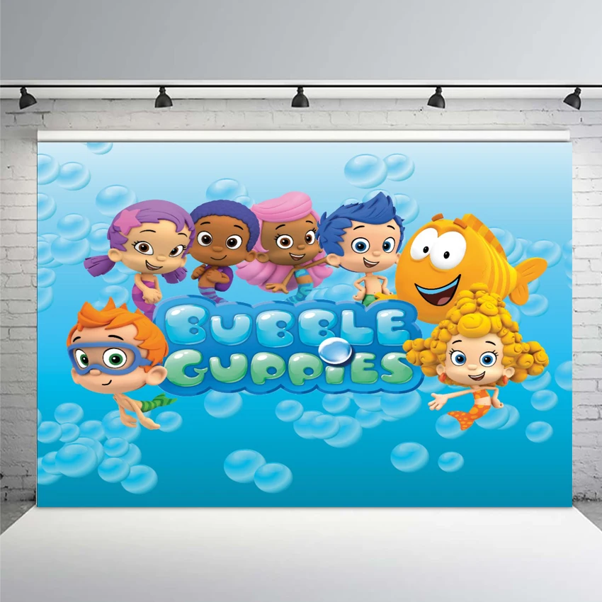 

Mehofoto 7x5FT Bubble Guppies Under Sea Custom Photo Studio Backdrop Background Vinyl 220cm X 150cm