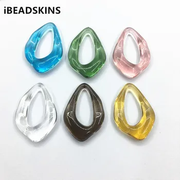

New arrival! 36x24mm 100pcs Clear Acrylic Oval-shape Beads for Earrings accessories parts,hand Made Jewelry Earring DIY