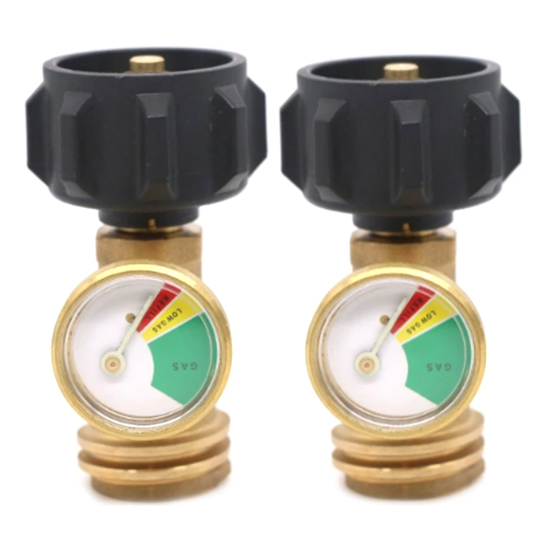 

Propane Tank Connector Gas Tank Meter Propane Tank Gauge Pressure Gauge Universal for Propane Tank Gas Pressure Meter(2-Pack)