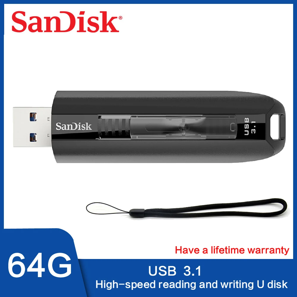 SanDisk usb флеш-накопитель 3,1 64 Гб 128 ГБ 256 ГБ USB флеш-накопитель 3,1 диско-диск USB