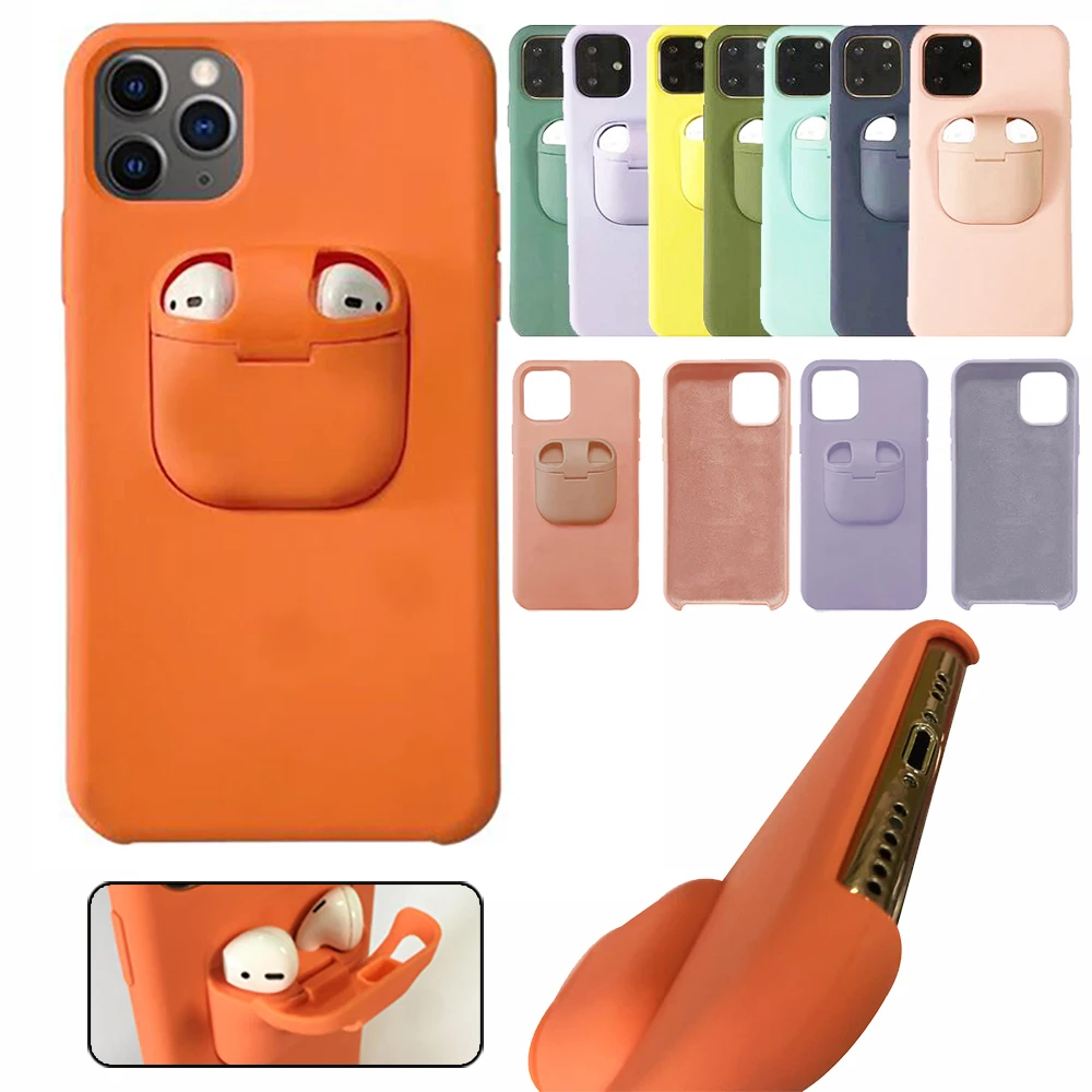 Case For AirPods 1 2 Holder Soft Original New Design Hot Sale Dropshipping iPhone 11 Pro Max XS XR X 7 8 Plus Cover |