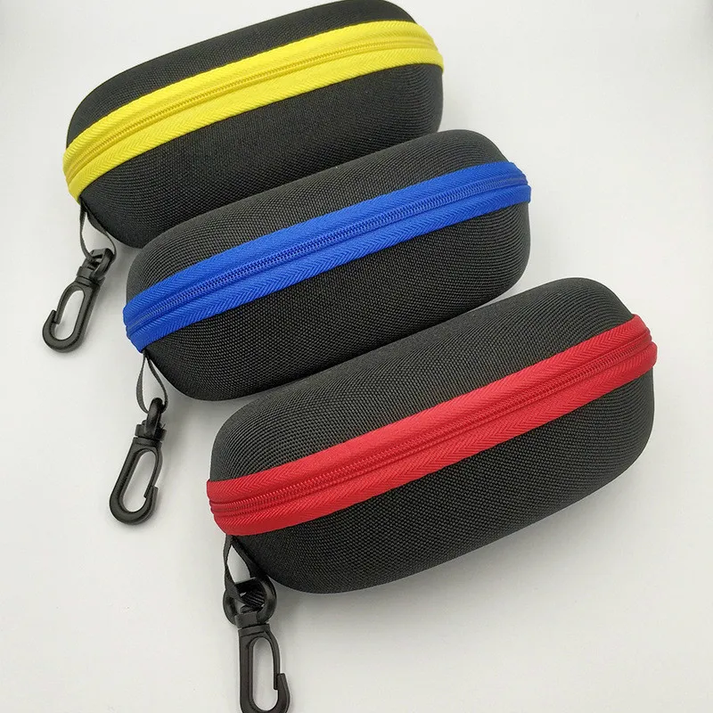 

New Fashion Black Zipper Bag Glasses Bag Popular Sunglasses Case Unisex Portable Glasses Box Female Male