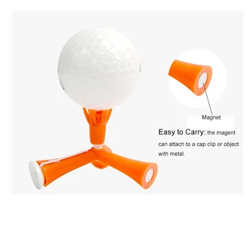

Lotusflower Adjustable Height 10mm Blue/Pink/Orange/Green 4 Color Rubber Golf Magnet Tee Golf Ball Holder Magnet Golf Tee