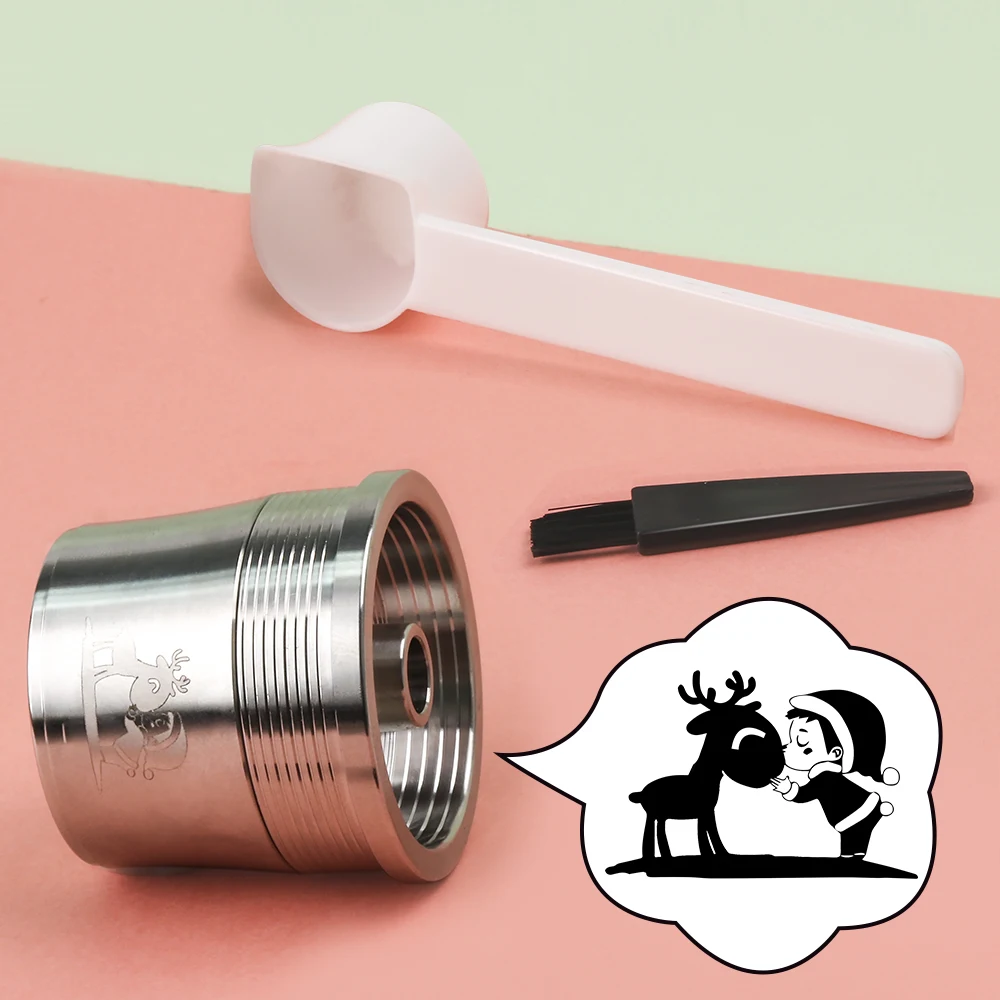 DIY многоразовая кофейная капсула костюм для illy X7.1 X8 X9 Y5 Y1.1 кофемашина кофе фильтр из нержавеющей стали Steell Pod сладкий милый подарок - Цвет: AS PICTURE