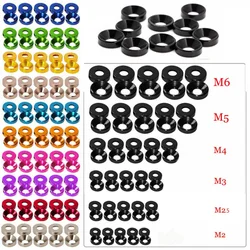 Anodized Aluminum Alloy Countersunk Head Bolt Washers - M6 (Titanium Gray)