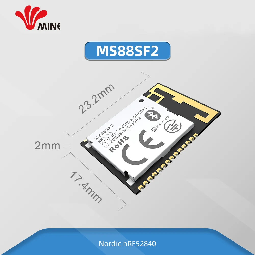 Модуль передатчика 2 4 ГГц nRF52833 BLE 5 1 Utra беспроводной модуль широкого диапазона
