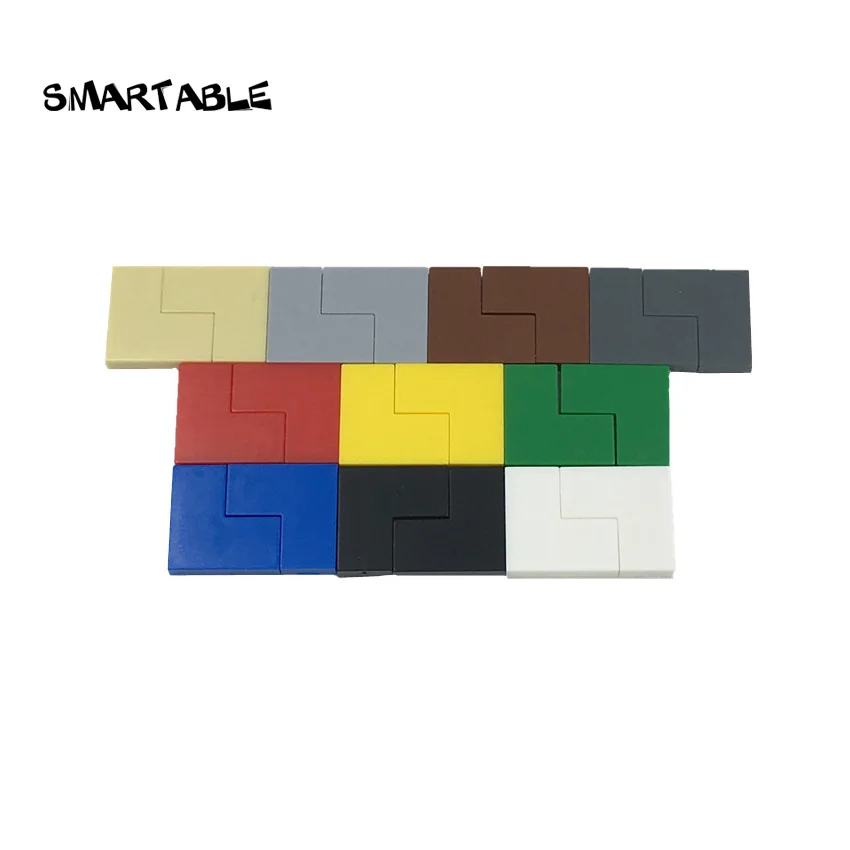 Smartable Tile 2X2 Угловые плоские шпильки строительный блок MOC детали игрушки для детей