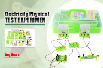 

Kicute DIY Electric Circuit Kit Physics Experiments Electromagnetic Science Experiment for Student Children Teaching Supplies