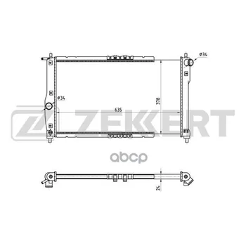 

Radiator OHL. DV. Daewoo Lanos (KLAT) 97-zekkert art. mk-1116
