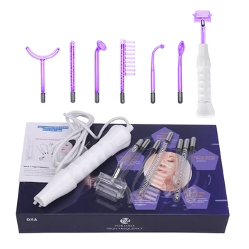

7 In 1 High Frequency Electrode Glass Tube Violet Purple Light Acne Wand Skin Care Spot Acne Remover Facial Spa Beauty Machine
