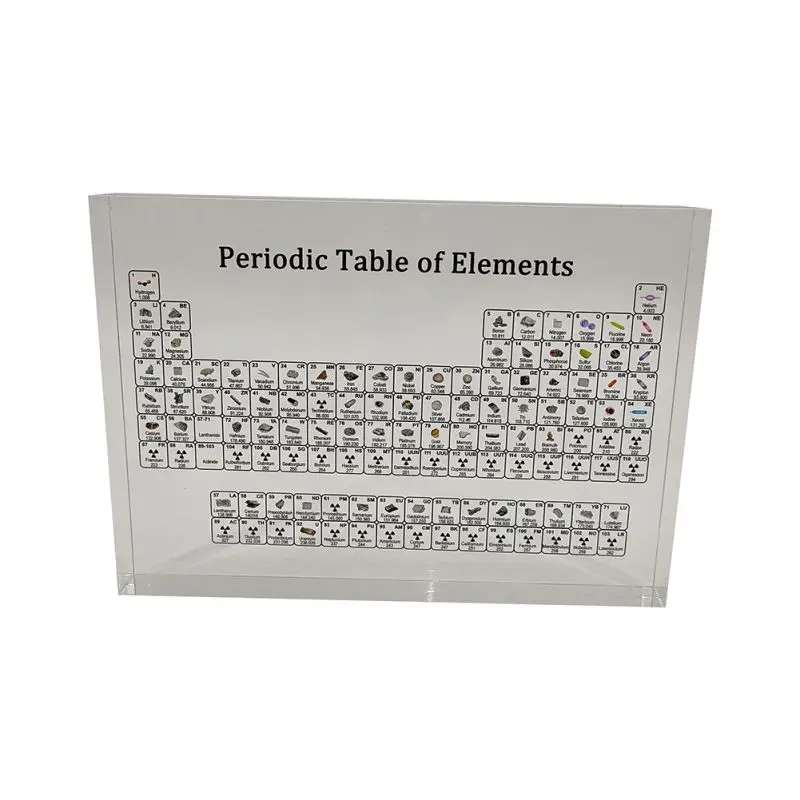 

Acrylic Crystal Periodic Table Of Elements Decorative Desktop Ornaments Chemistry Educational Accessories