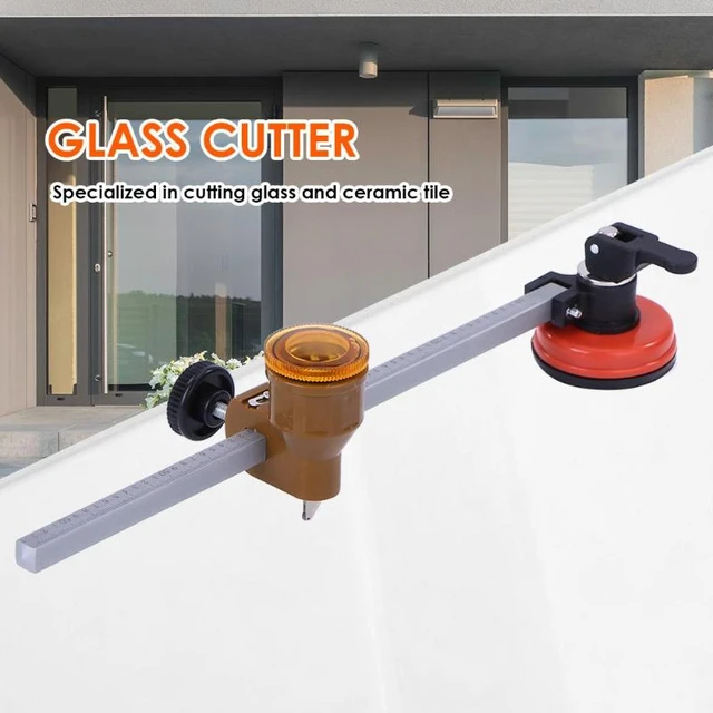 60/80cm Glass Cutter Circle Diameter Compasses Circular Cutting With  Suction Cup Professional Glass Bottle Cutter