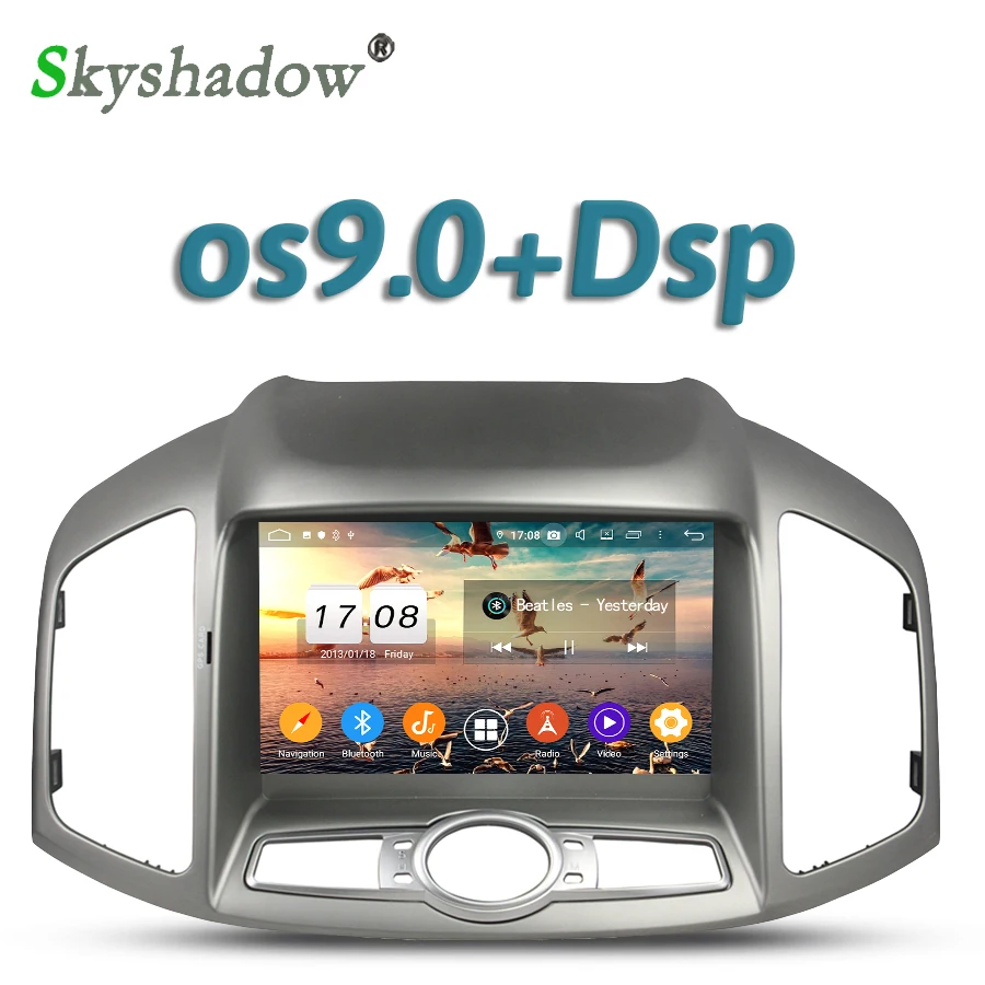 Автомобильный DVD плеер DSP IPS Android 10 Восьмиядерный 4 Гб ОЗУ 32 Wifi Bluetooth 5 0 RDS радио GPS