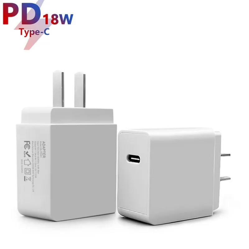 

18W USB-C PD 3.0 Charger Travel Wall Charger For Google Pixel Samsung LG Huawei Xiaomi US EU Plug