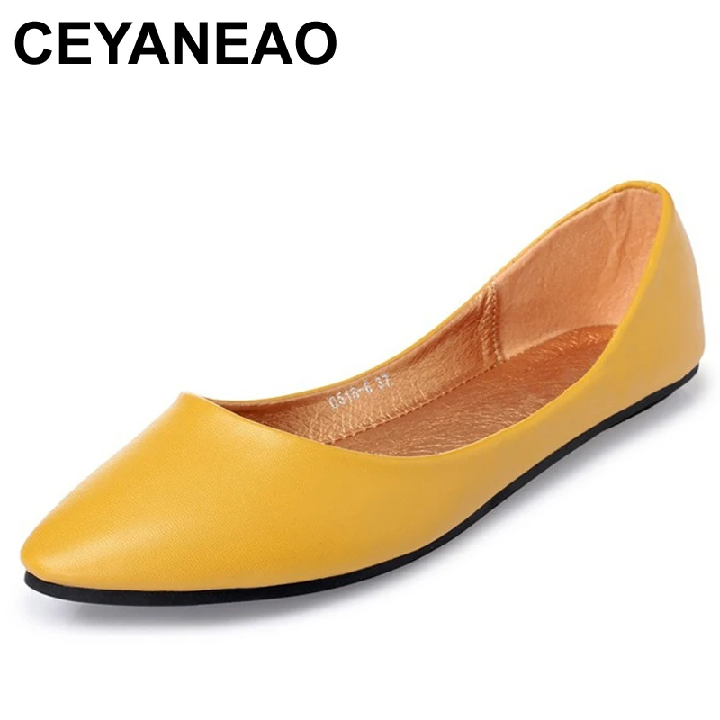 Новое поступление модные женские лоферы CEYANEAO на плоской подошве весну и осень