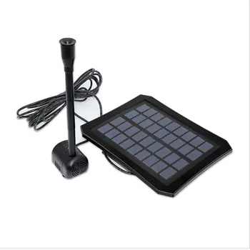 

9V 2.5W Solar Powered Submersible Fountain Pump Watering Garden Supplies Pond Build in Battery with LED Beads
