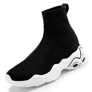 

Running Jogging Sports High Top Sneakers For Men Socks Trainers Fashion Casual Male Shoes Adult Classic Designer Brand Footwear