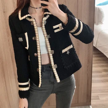 

2020FW Autumn Fashion Women Luxury High Quality Jacket Coat For Ladies New Casual Tweed Outerwear