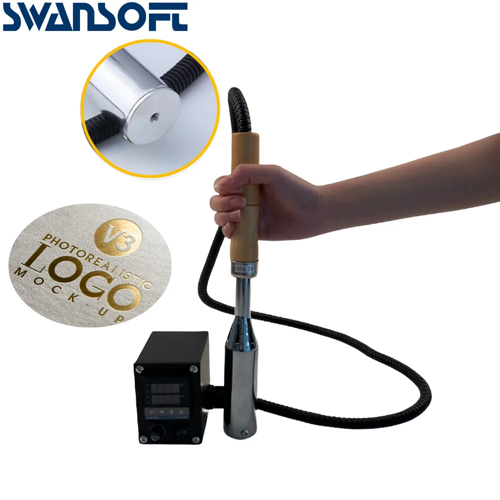 Download Swansoft Embossing Tool Wood Paper Hot Stamping Machine Branding Iron Handheld For Wedding Cake Logo Embossers Aliexpress