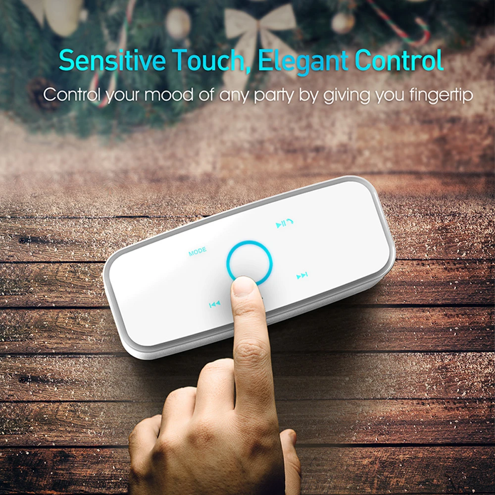 US $69.99 DOSS Portable Wireless Bluetooth Speaker SoundBox Touch Control Stereo Sound Box Bass Subwoofer Loudspeaker AUX for Computer