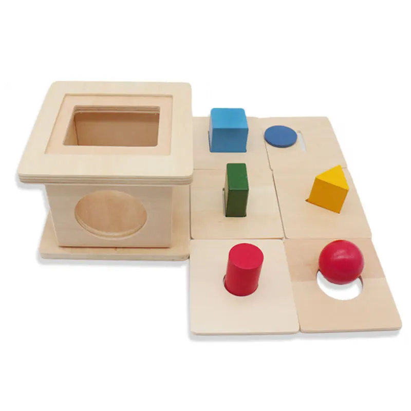 Montessori Wooden Toy Color Box Preschool Kids Training Toys Teaching Aid 