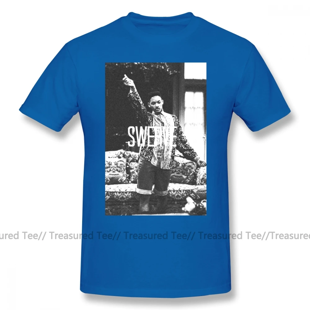Свежий принц футболка Swerve Футболка короткий рукав 5x футболка уличная одежда Графический хлопок милые мужские футболки - Цвет: Blue