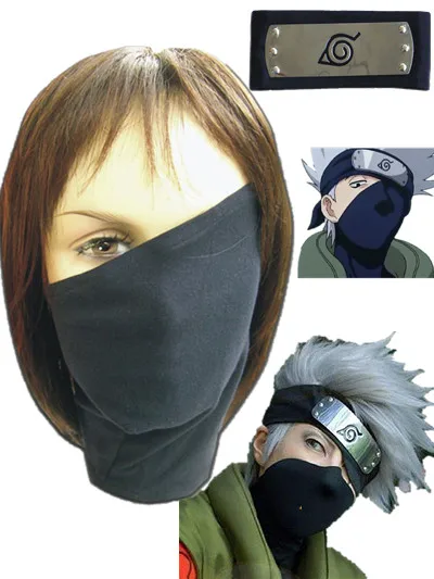 Anime Cosplay Hatake Kakashi Mask And Headband Cosplay Accessory Halloween Comic Cosplay Anime Costumes Aliexpress