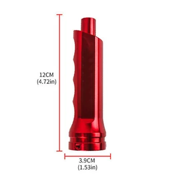 

12cm Handbrake Cover 3.8cm 23cm Wrench Screws 1Pcs Universal Aluminum Car Handle