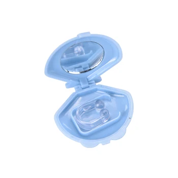 

1Pc Anti Snore Silicon Stop Snoring Nose Clip Sleep Apnea Aid Device Night Tray