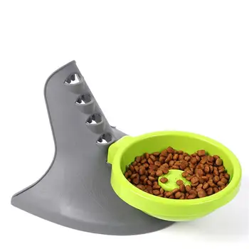 

Adjustable Dog Slow Food Bowls Trapezoidal Feeder Cats Dogs Cervical Vertebra Protection Anti Choke Bowl Pet Feeding Supplies