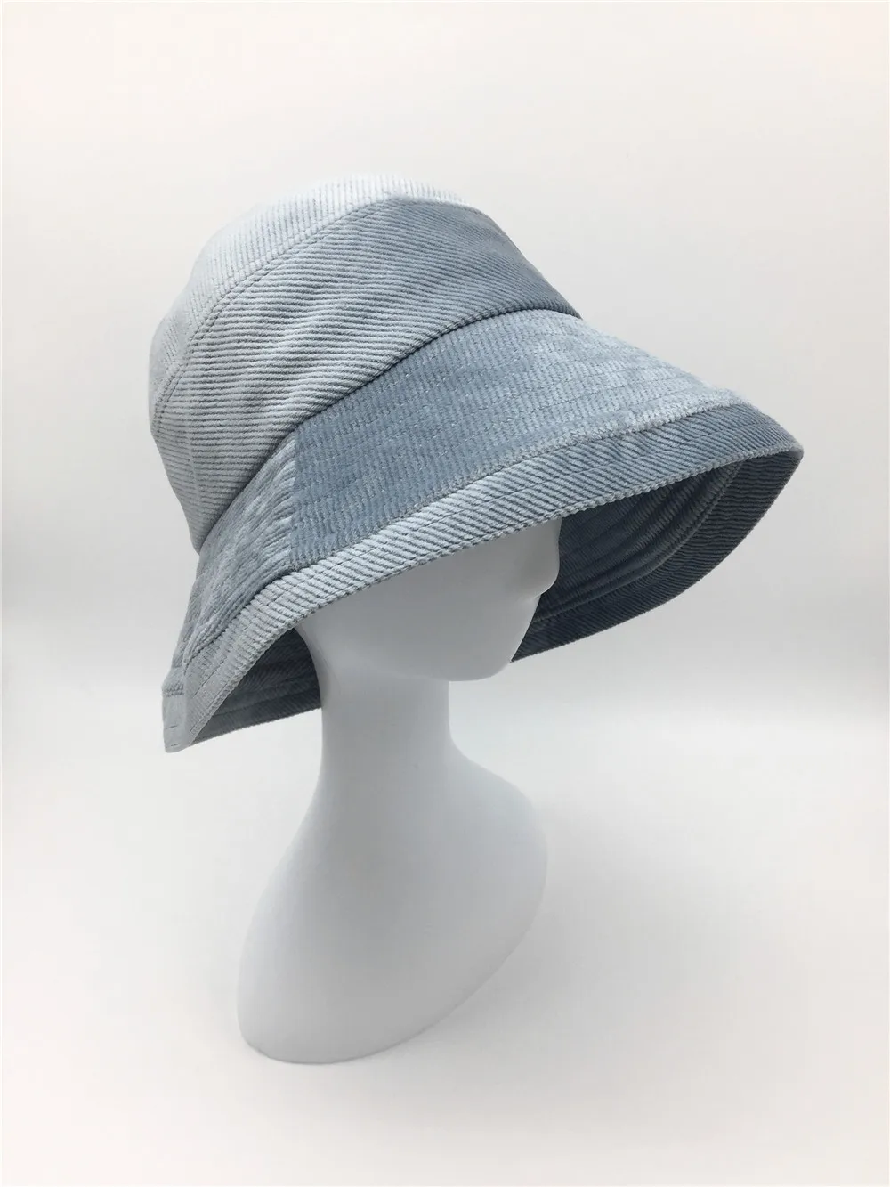 

Women Corduroy Bucket Hat Lady Girls Solid Winter Fisherman Hat with Adjustable Band Inside Female Pink Black Sun Prevent Hats