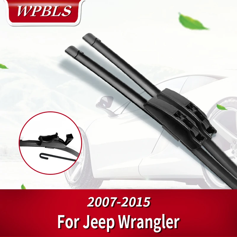 Щетки стеклоочистителя WPBLS для Jeep Wrangler JK Fit с крючковыми рычагами 2007 2008 2009 2010 2011 2012