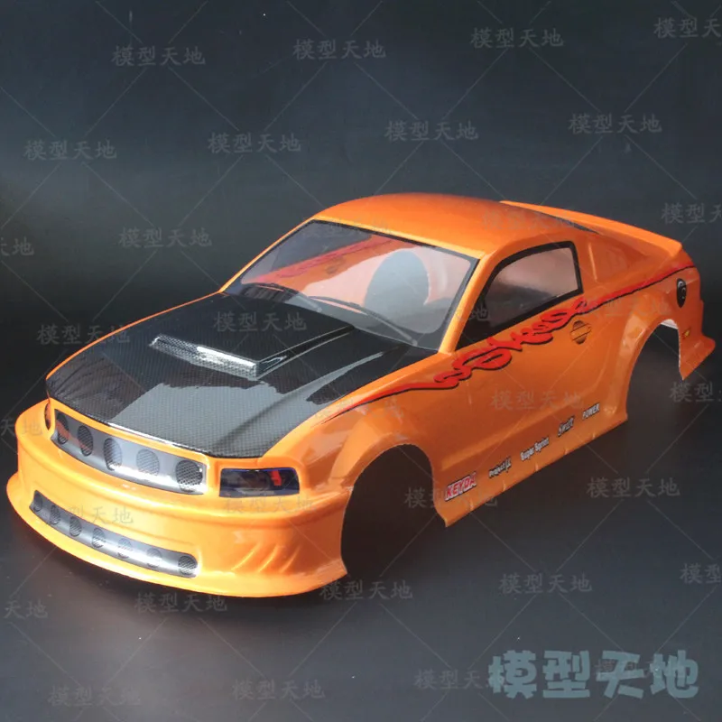 1:10 RC Flat running On-Road Drift Car Ford Mustang PVC 200MM Car Shell For HSP/HPI/Tamiya/Kyosho/Sakura 94123 94122 D4 TT02