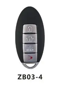 KEYDIY Универсальный умный ключ ZB02-3 ZB03 ZB04 ZB05 ZB06 ZB01 для KD-X2 KD900 Mini KD Автомобильный ключ дистанционного управления подходит более 2000 моделей - Цвет: ZB03-4