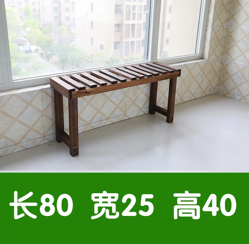 Flower Airs Solid Wood Multi-storey Ladder Household Landing Type Iron Art Indoor A Living Room Meaty Botany Flowerpot Shelves - Цвет: 25cMheight40CM