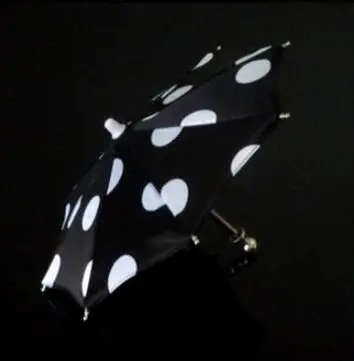 1 шт. супер мини волшебный зонтик 21 см длина Волшебные трюки(9 цветов можно выбрать) мини-зонтик использовать для ручной сцены магический реквизит - Цвет: black- white