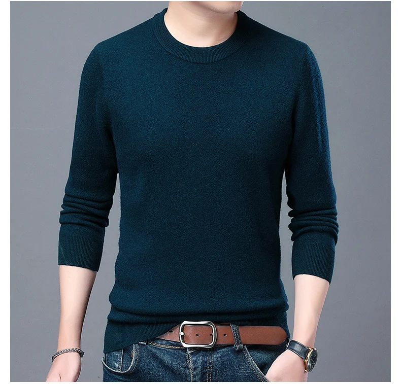 camisolas de manga longa casual masculino quente pullovers jumper