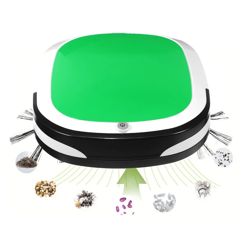 Green США Plug Usb Перезаряжаемый Электрический беспроводной робот-пылесос автоматический робот пылесос Швабра для дома пол - Цвет: Green