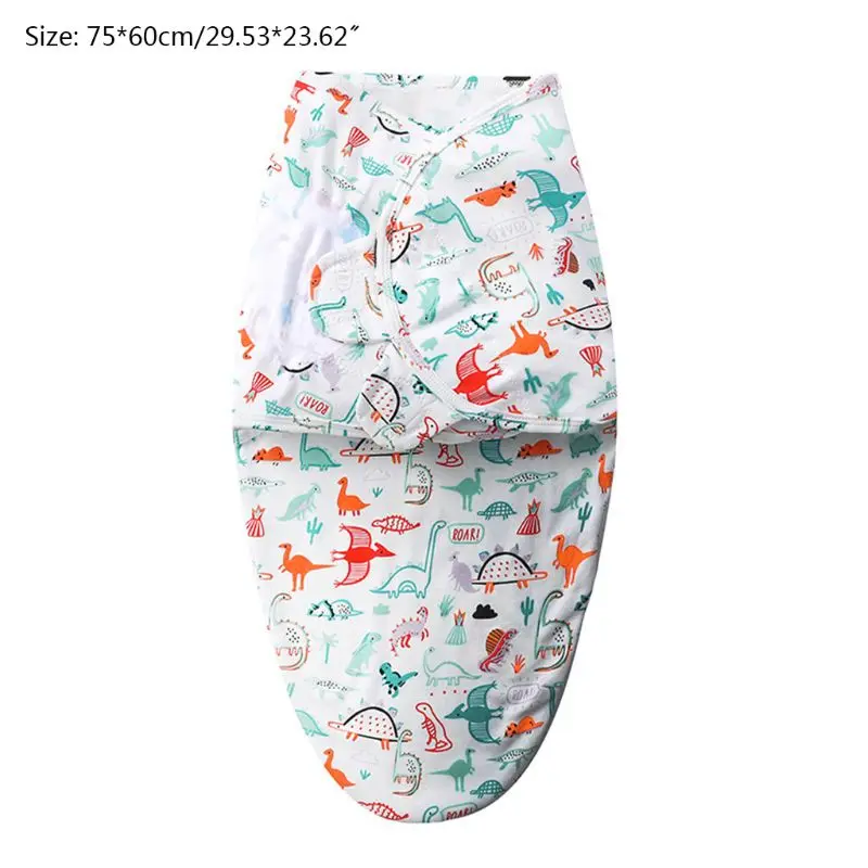 

Soft Cotton Swaddle Blanket Adjustable Infant Swaddling Wrap Baby Sleepsack Gift X5XE
