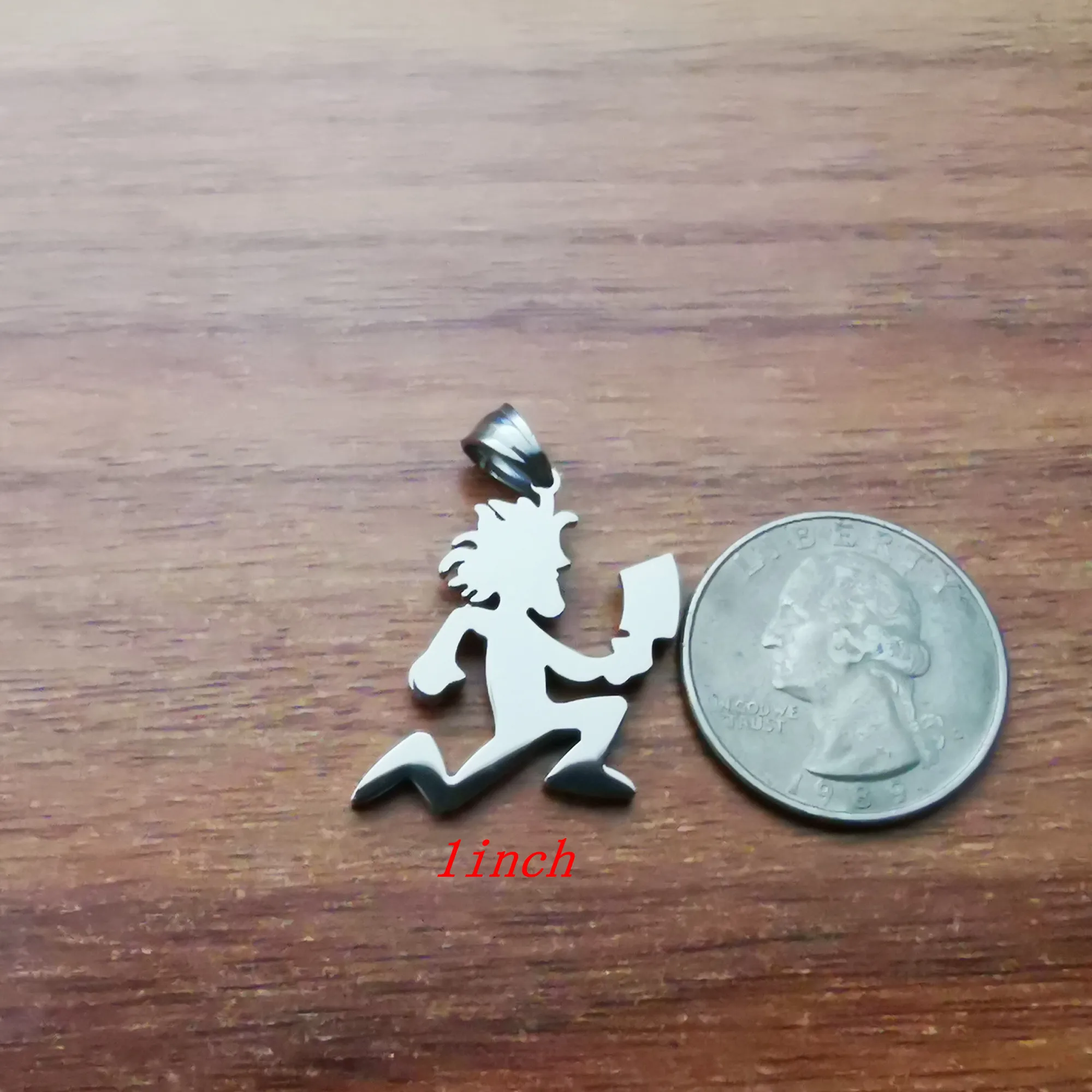 Brandnew 1 inch/ 2 inch/ 5 inch Top Quality large big ICP HATCHETMAN charms stainless steel jewelry hatchet men free 30''Chain 2