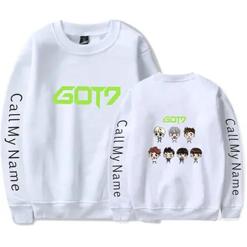 

Kpop GOT 7 Hoodies Women Member Member Name Sweatshirt Pullovers GOT7 Kpop Turtleneck Loose Style Casual Sudadera Mujer