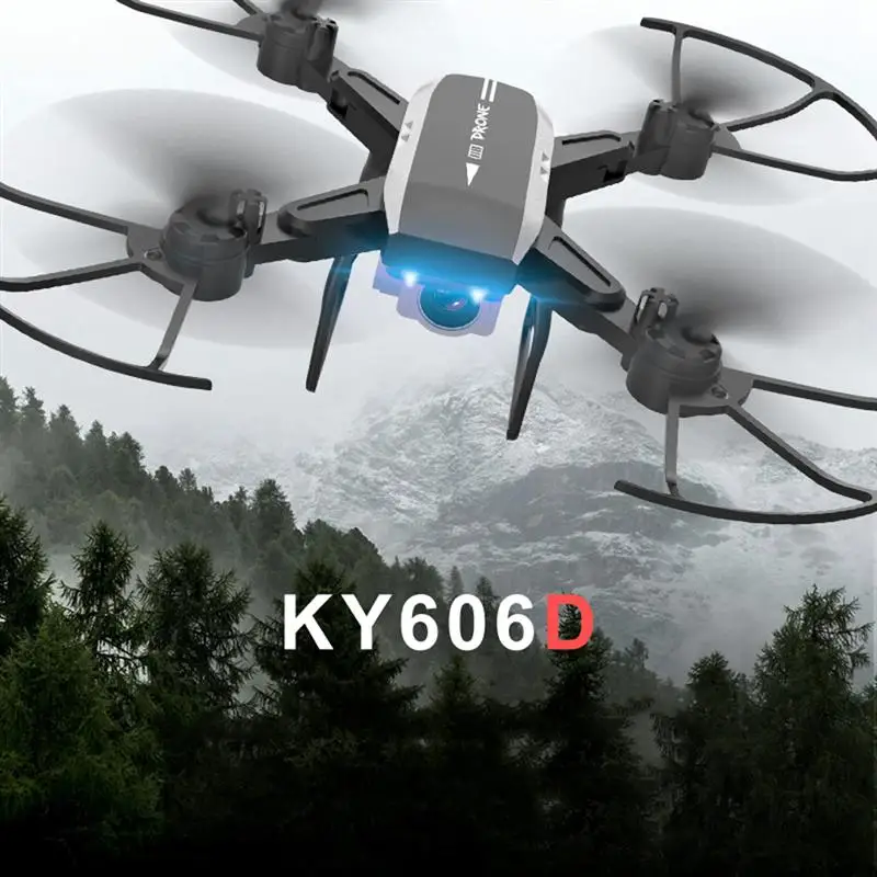 KY606D 4K широкоугольная камера складной Дрон wifi четырехосный самолет фиксированная высота пульт дистанционного управления Квадрокоптер с камерой