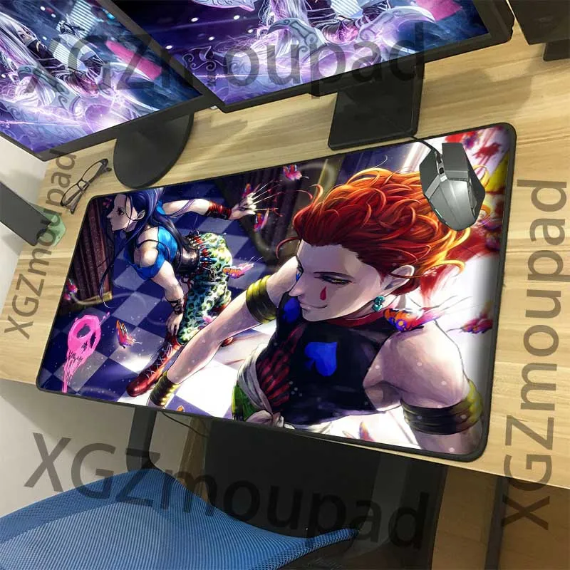 XGZ Customized Large Office Computer Desk Mat Lock Edge Hunter Cold Killer Hisoka Gaming Mouse Pad Non-slip 900x400/900x300 Xxl |
