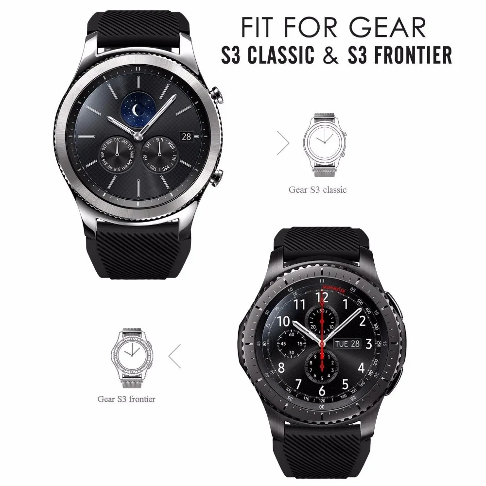 Ремешок gear S3 Frontier для samsung Galaxy watch 46 мм 42 мм huawei watch gt ремешок 20 мм 22 мм ремешок для часов спортивный браслет