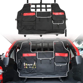 

Car Backseat Rear Seats Multi-Function Organizer Saddle Bag for Jeep Wrangler JK JL Multi-Pockets Storage Bag 2007-2019