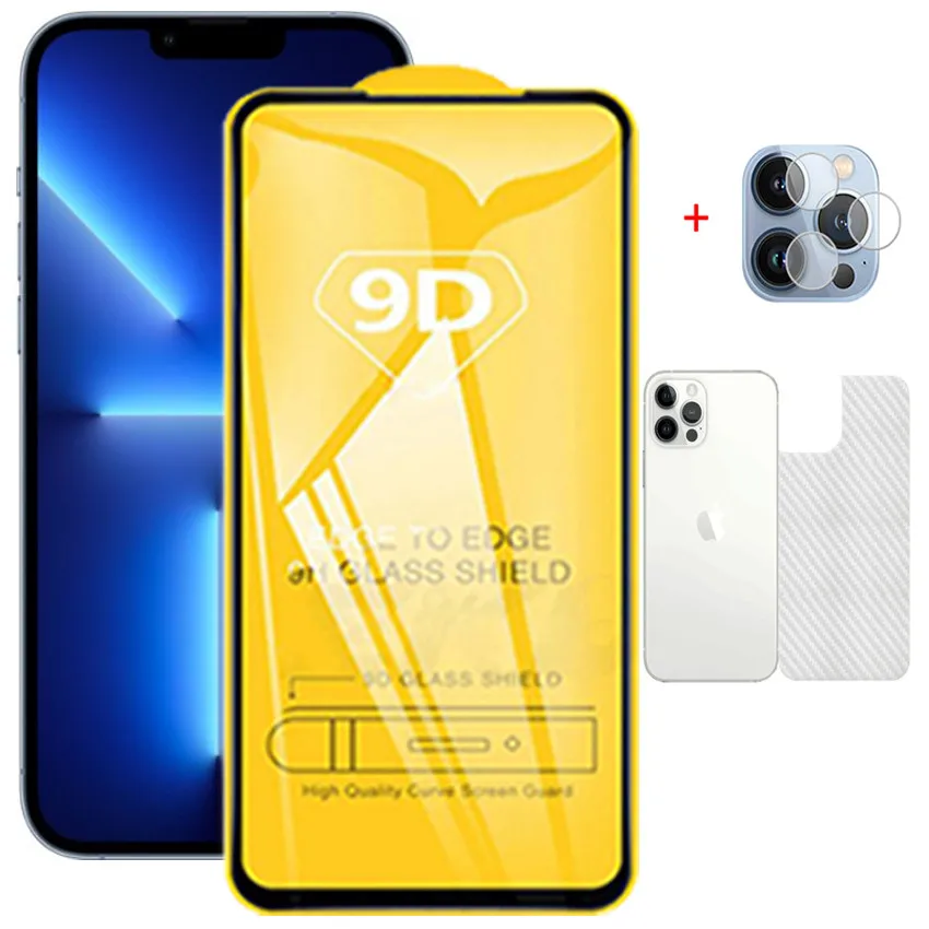 Защитное стекло для iphone 13 pro max пленка на заднюю панель и 12 mini аксессуары |