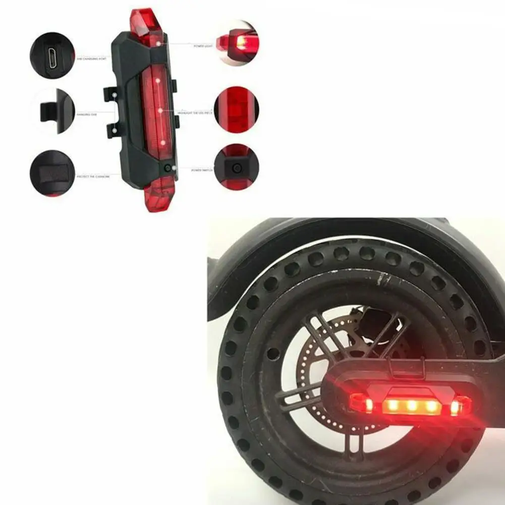 Предупреждение прокладки СИД светильник вспышки светильник полосы светильник для Xiaomi Mijia M365 электрический скутер ночной езды на велосипеде защитные светильник аксессуары