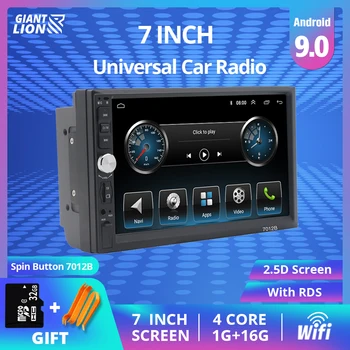 

2 Din Android 9.1 Car Radio 7" Bluetooth Stereo Multimedia Player Autoradio Touch Screen Auto Radio For Universal Car DVD Player