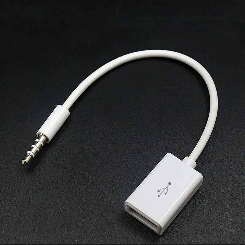 Автомобильный MP3 3 5 мм штекер AUX аудио разъем USB 2 0 Женский конвертер кабель для