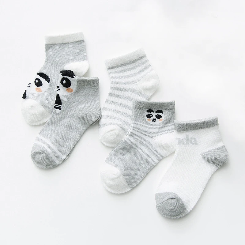 

5 Pair/lot Children Mesh Socks for Kids Boys Girls Toddler Baby Cute Cartoon Fox Bear Rabbit Animal Socks